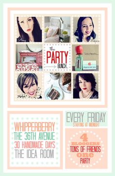 TPB Party Bunch Link Up... Every Friday to Sunday link up your projects over at theidearoom.net , thirtyhandmadedays.com , whipperberry.com or the36thavenue.com Four bloggers = ONE BIG PARTY! We can't wait to see your projects!