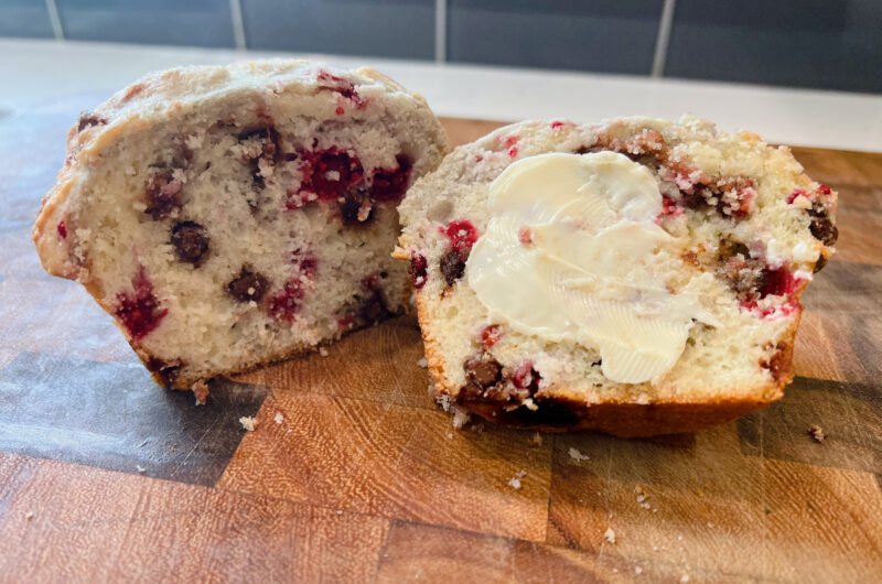 Jumbo Raspberry Chocolate Chip Muffins