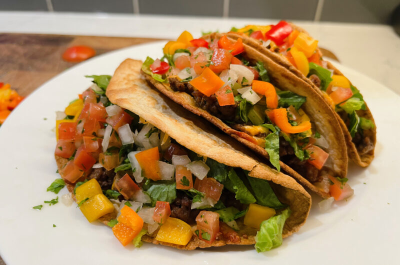 Crunchy Baked Beef Tacos