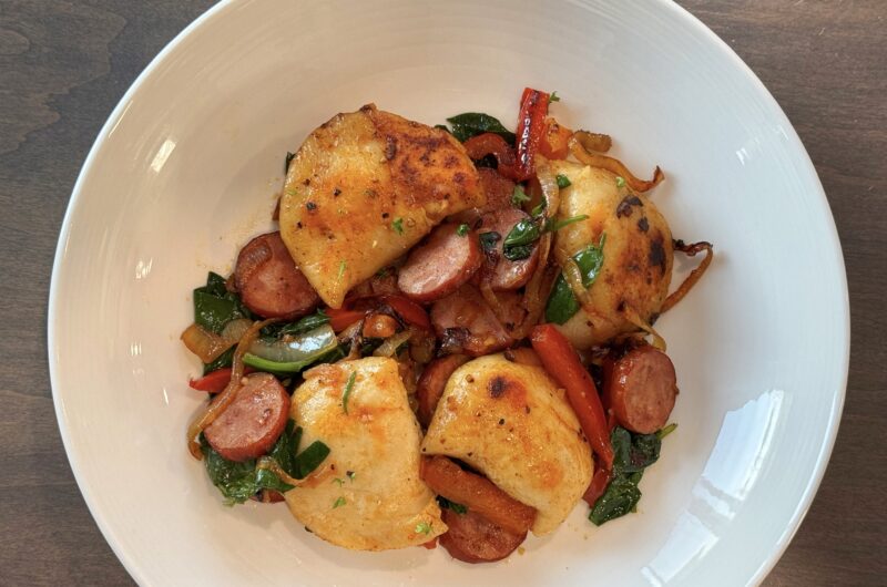 Sausage & Perogie Skillet