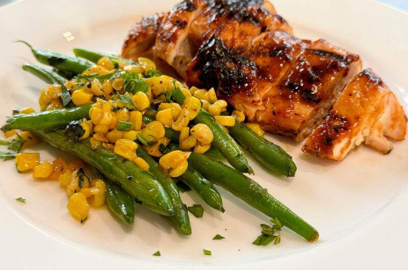 Corn and Green Beans with Herb Butter