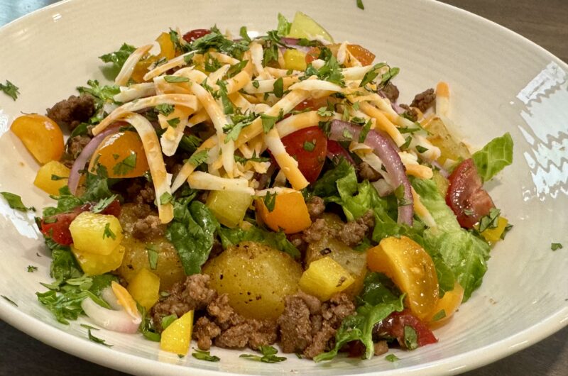 Crispy Potato Taco Bowls