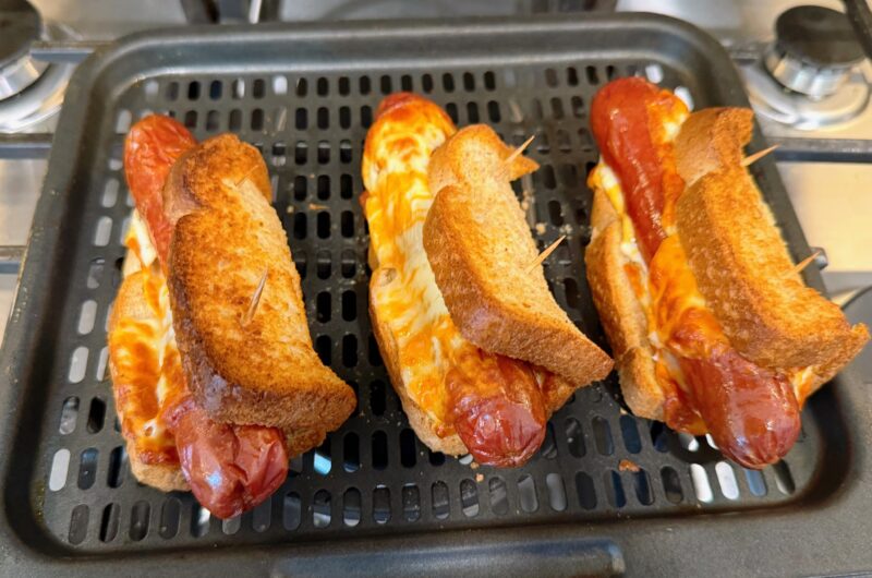 Air Fryer Grilled Cheese Hot Dogs