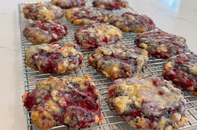 Raspberry White Chocolate Cookies