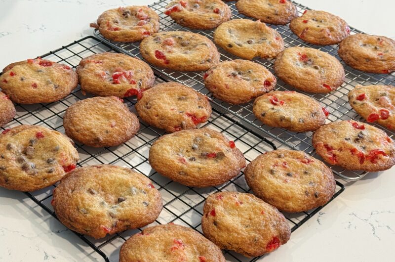 Maraschino Cherry Chocolate Chip Cookies
