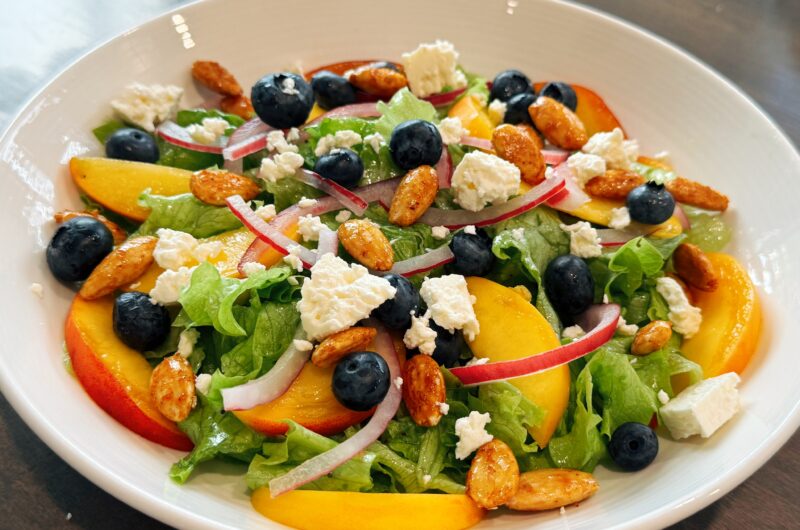 Blueberry Peach Poppy Seed Salad
