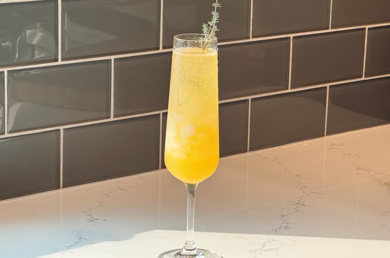 Plum and Thyme Prosecco Smash