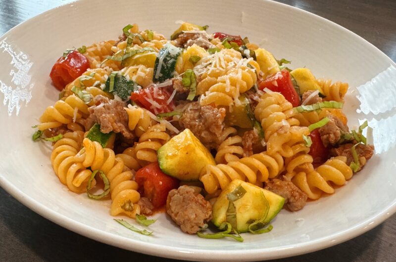 Rigatoni with Sausage, Tomatoes, and Zucchini