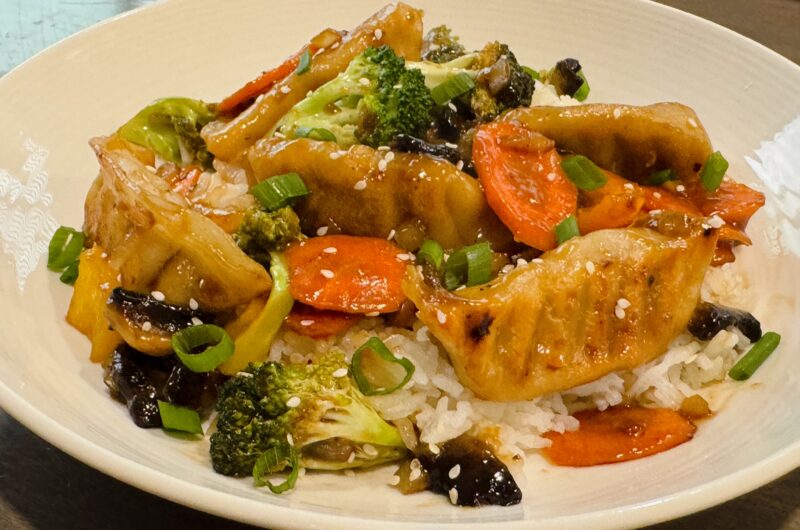 Potsticker Stir Fry with Rice