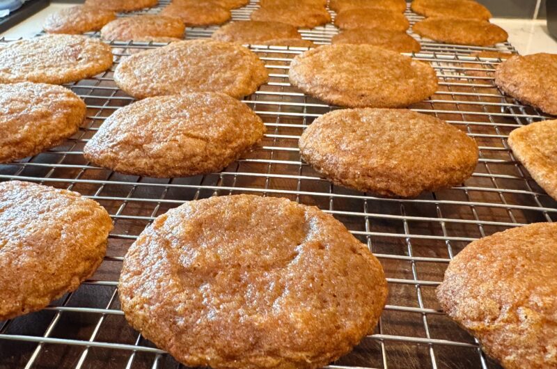 Apple Cider Gingersnap Cookies
