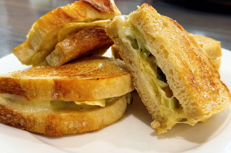 Dill Pickle Grilled Cheese Sandwiches