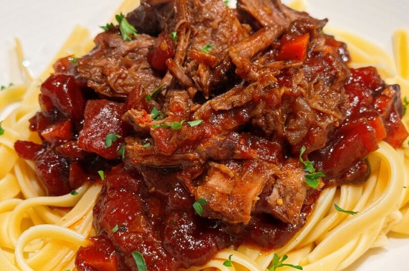 Braised Steak Ragu with Pasta
