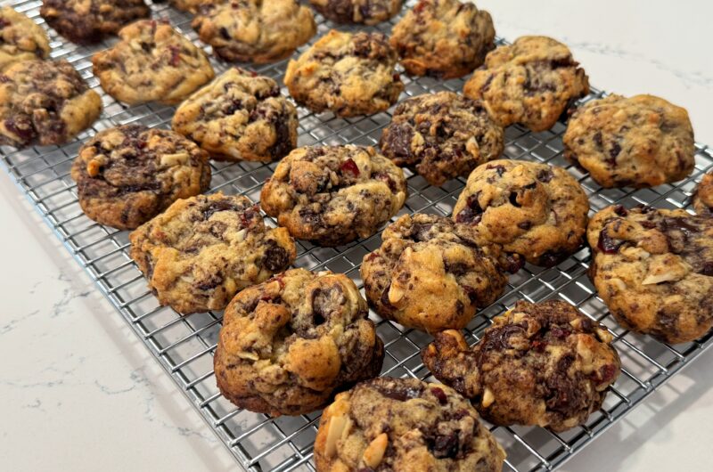 Dark Chocolate Cranberry Almond Cookies