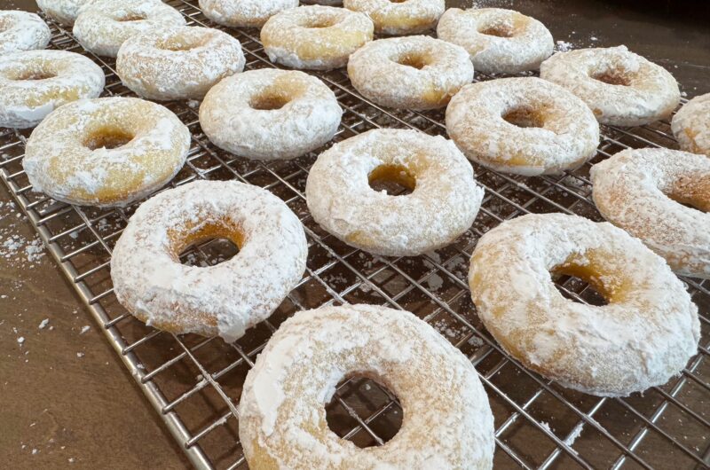 Powdered Sugar Doughnuts