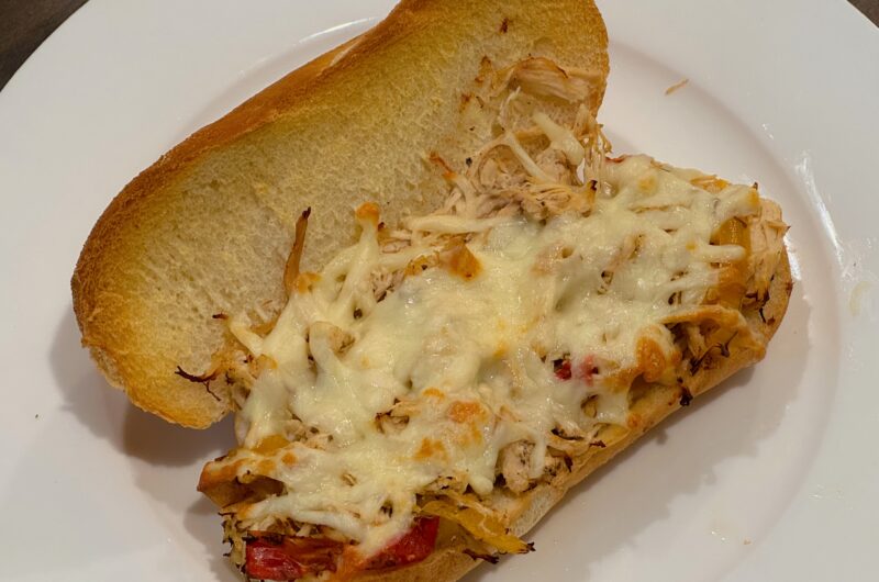 Slow Cooker Chicken Philly Sandwiches