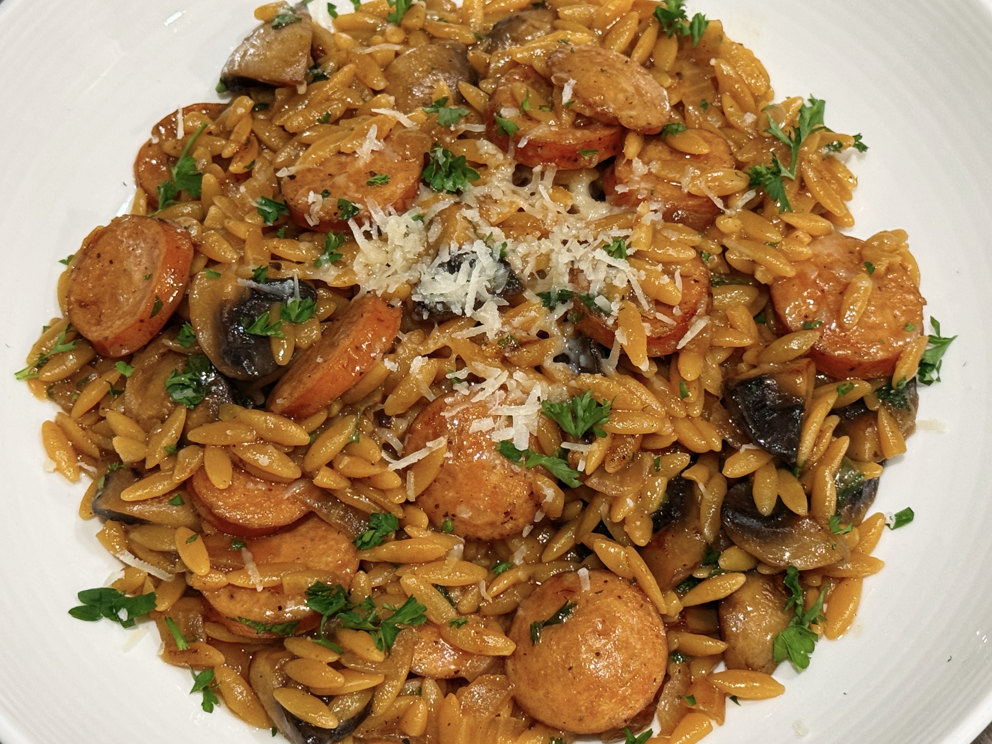 Marsala Chicken Orzo Skillet