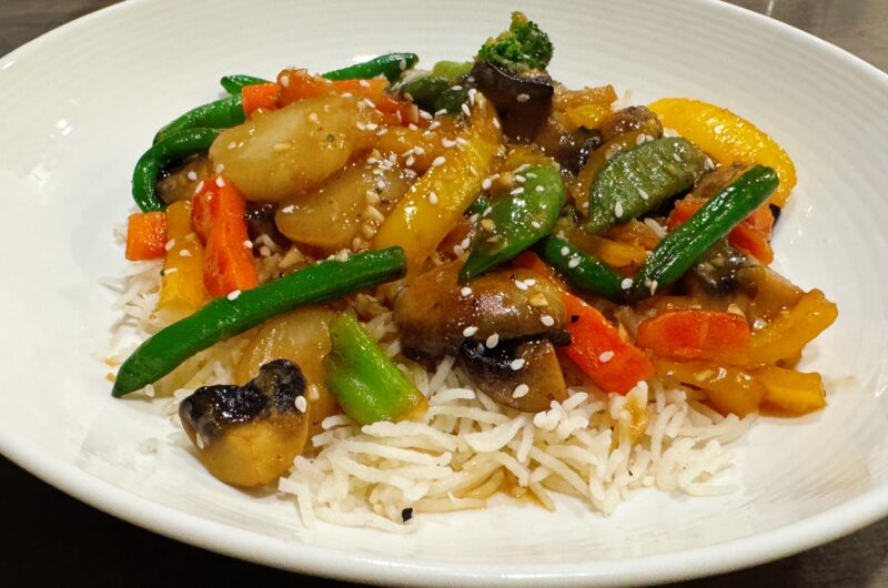Vegetable Stir Fry with Rice