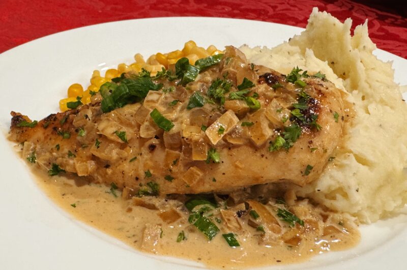 Irish Chicken in Whiskey Cream Sauce