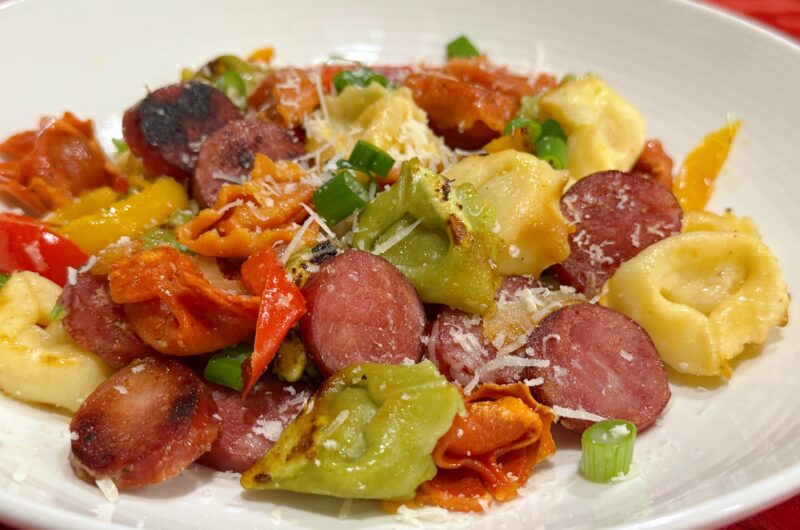 Sheet Pan Smoked Sausage Tortellini