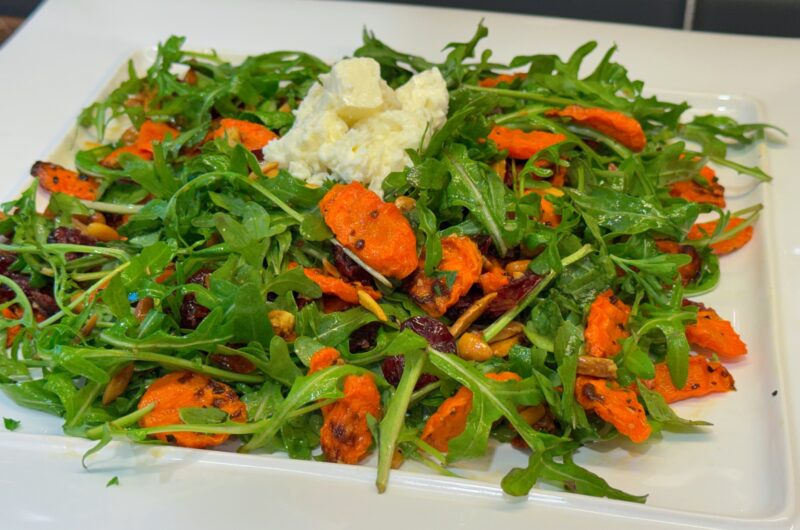 Roasted Carrot & Arugula Salad 