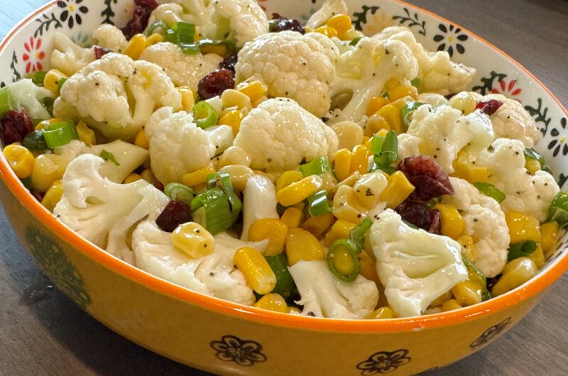Cauliflower & Corn Poppyseed Salad