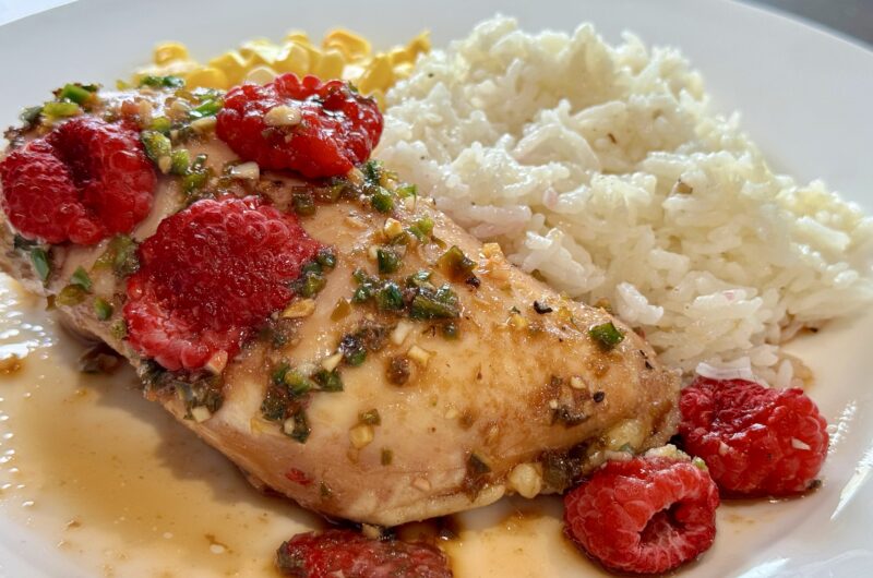 Sweet & Spicy Jalapeño Raspberry Chicken