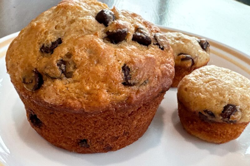 Jumbo Banana Chocolate Muffins