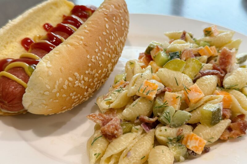 Dill Pickle Bacon Pasta Salad