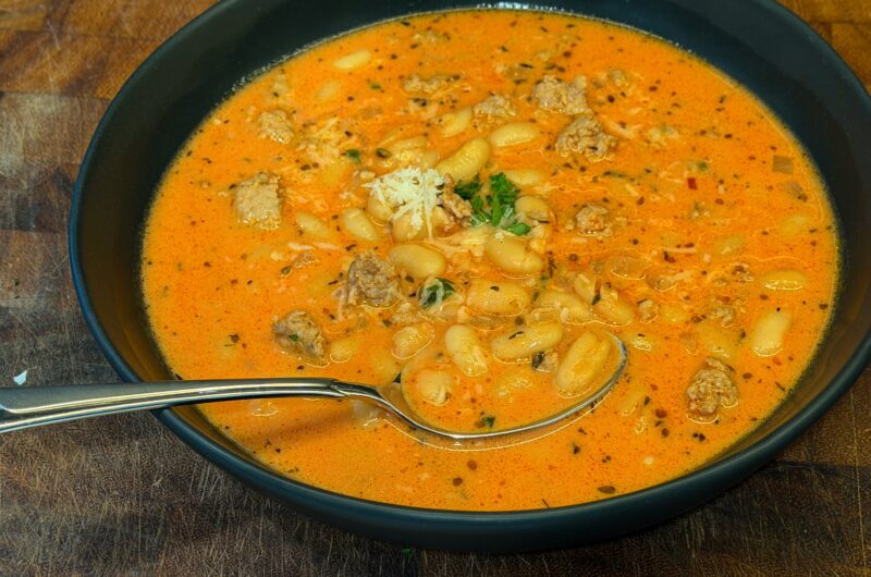 Creamy Bean Soup with Sausage